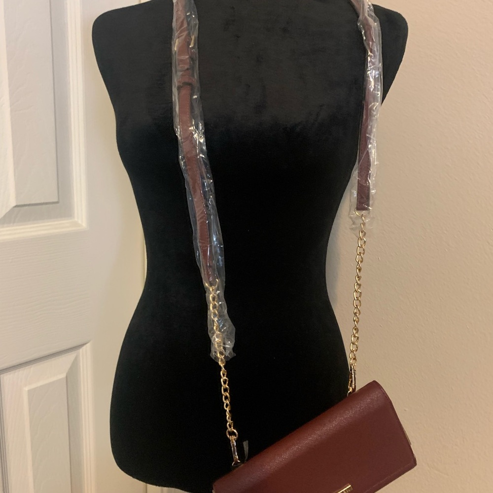 41Hawthorn Burgundy Crossbody Bag with Chain Strap